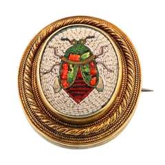 Antique Micromosaic Brooch