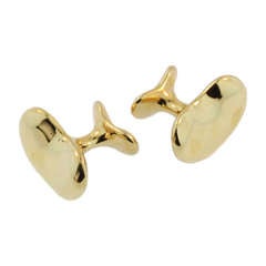 Elsa Peretti for Tiffany & Co. Gold Bean Cufflinks