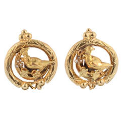 Charming Victorian Gold Earrings