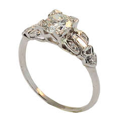 Art Deco Diamond and Platinum Ring