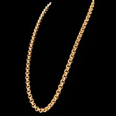 Italian 14K Yellow Gold 19" Rolo Chain Necklace