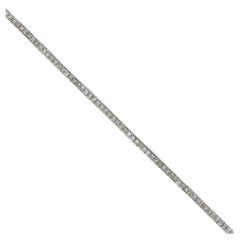 Princess Cut Diamond 14K Yellow Gold Tennis Bracelet Fine Jewelry