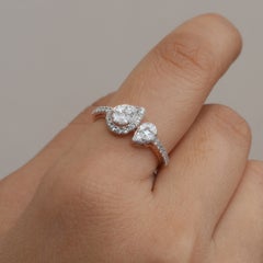 Stacking Band Solid 14k Rose Gold Jewelry Ring Genuine H/Si White Diamond Ring