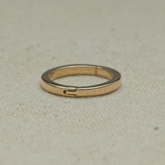 Solid 14k Yellow Gold Jewelry Round Spring Lock Enhancer Connector Clasp Finding