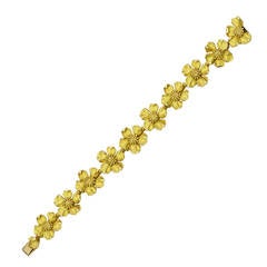 Tiffany & Co. Classics Gold Dogwood Flower Blossom Bracelet