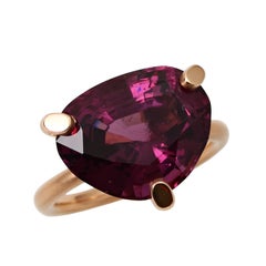 Purple Spinel Gold Ring