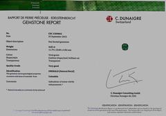 N.V. Milano Colombian Cushion Cut Emerald Gold Ring