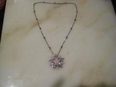 Tiffany & Co. Pink Opal Diamond By The Yard Platinum Star Necklace