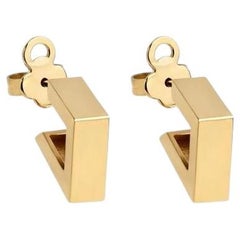 Set of 14K Yellow Gold Earrings, 0.128 oz