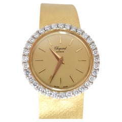 Chopard L.U.C Ref. 810 Diamond Bezel with Integrated 18K Gold Bracelet, 1980's