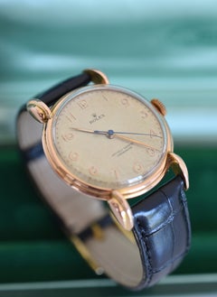 Rolex Precision Ref. 4579 Chronometer 18K Rose Gold Hooded Lugs c.1946