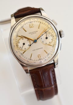 Uni-Compax Steel Chronograph Ref. 22551, 36 mm, Cal 287 Column-Wheel, circa 1945