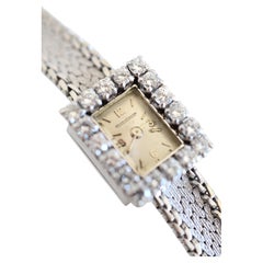 High Jewellery Cal. 426 18K White Gold 18 Diamonds Integrated Bracelet c.1960s
