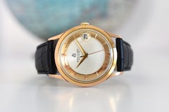 Breitling Ref. 4002 vergoldet/Edelstahl mit Datumsanzeige, Original Zifferblatt 35 mm, Venus 227, um 1956
