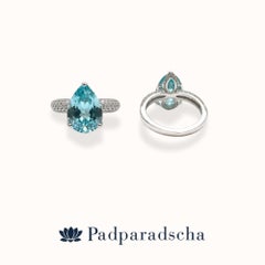 Kat Florence 3.72ct Santa Maria Aquamarine Diamond Ring