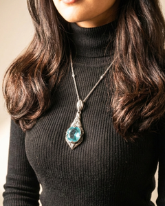 Kat Florence 81.17ct Paraíba Tourmaline Necklace, 18k Gold, Mozambique