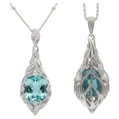 Kat Florence 81.17ct Paraíba Tourmaline Necklace, 18k Gold, Mozambique