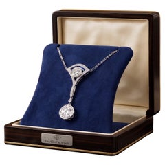 Van Cleef & Arpels, 1920 CIRCA, Art Déco, onice e platino, collana "Négligé" con diamanti per circa 5 carati