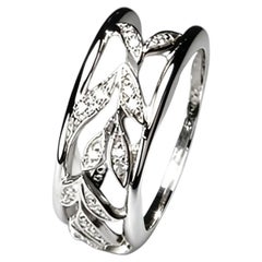 18K White Gold Hidalgo Interchangeable Floral Jacket Diamond Band Ring