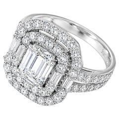 18K White Gold GIA Certified Diamond Engagement Ring