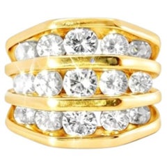 14K Yellow Gold Diamond Ring Estate