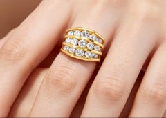 14K Yellow Gold Diamond Ring Estate