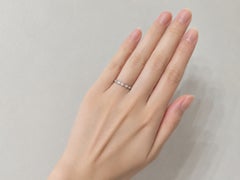 18K White Gold Eternity Diamond Wedding Band Ring