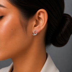 Ohrringe aus 18-karätigem Weißgold mit Diamanten – aus einem Nachlass