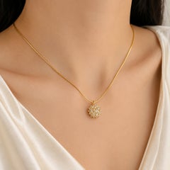 14K Yellow Gold Diamond Heart Slide Pendant
