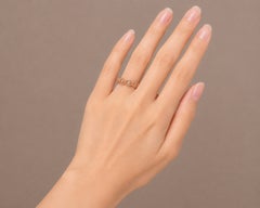 14K Rose Gold Estate Diamond Eternity Wedding Band Ring