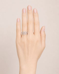 Bague en maille maillée 18 carats sertie de diamants, de créateur, d'occasion