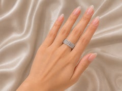 Alliance « Eternity » en or blanc 18 carats sertie de diamants Hidalgo