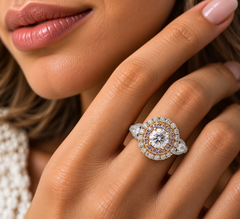 Anello di fidanzamento in platino con diamante naturale Argyle “Fancy Faint Pink” da 2,11 carati certificato GIA