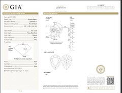 Diamante a forma di pera da 0,31 ct, colore blu-grigio, purezza VVS2, certificato GIA (Argyle, BL3, Tipo 2b)