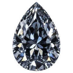 Diamante a forma di pera da 0,31 ct, colore blu-grigio, purezza VVS2, certificato GIA (Argyle, BL3, Tipo 2b)