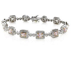 ARGYLE Pink Diamonds – Bracelet 6.36ct Natural Fancy Pink 18K 21 Grams Mix Shape