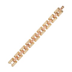 Tiffany & Co. Rose and Yellow Gold Link Bracelet