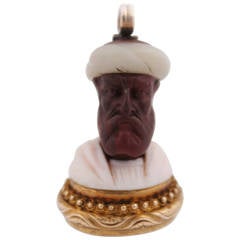 Jasper Bloodstone Gold Blackamoor Charm 4