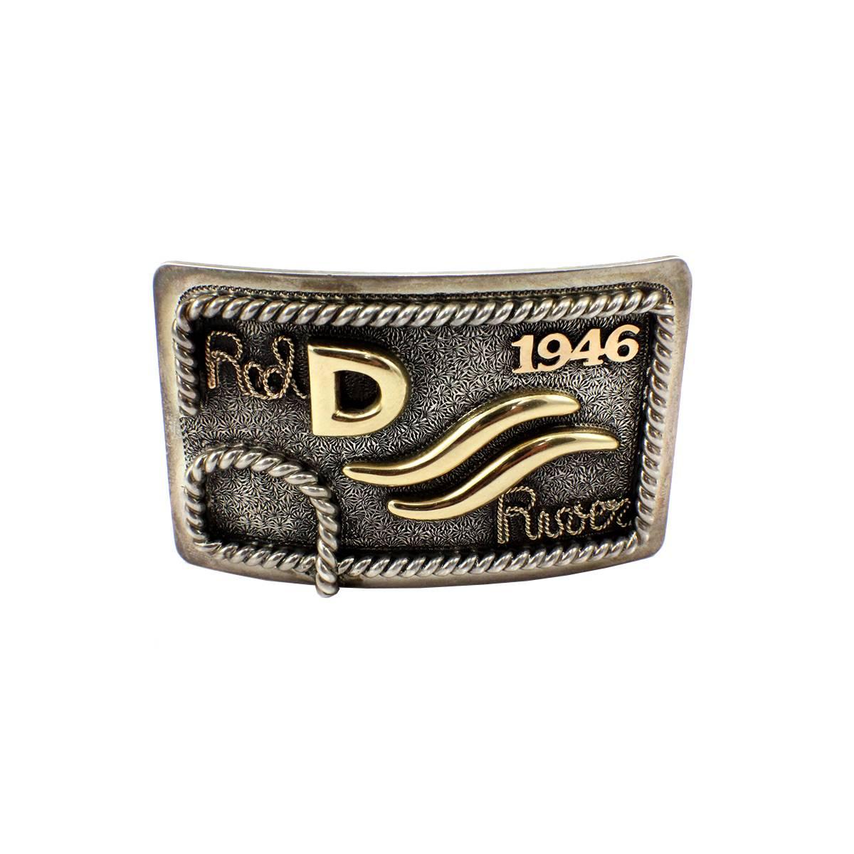 Women's or Men's Edward H. Bohlin Set of 3 Red River D 1946 Belt Buckles For Sale