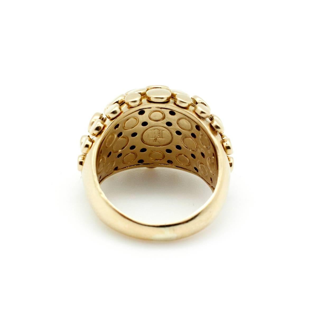 John Hardy Cinta Fun Sophisticated Chic Gold Dancing Dots Ring For Sale 1