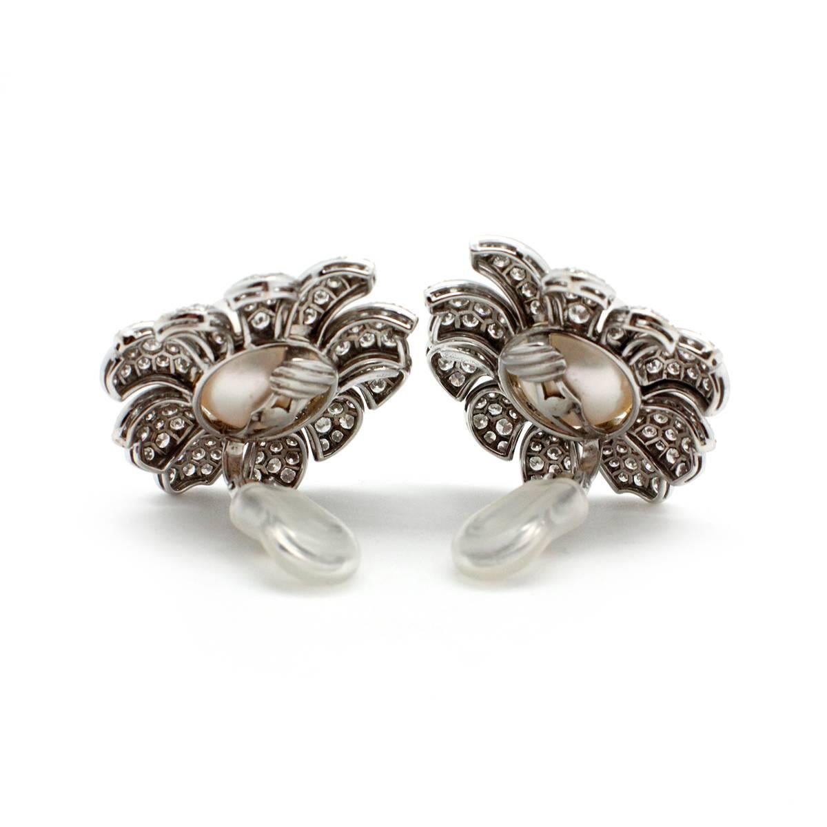Women's Ella Gem South Sea Pearl Diamond Gold Earrings