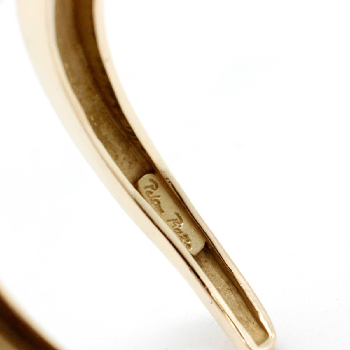  Tiffany & Co. Paloma Picasso Gold X Bangle Bracelet  For Sale 2