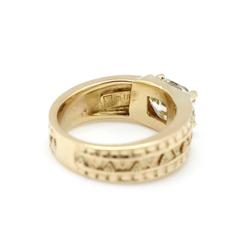 3.87 Carat GIA Cert Fancy Yellow Diamond Gold Custom Men's Ring