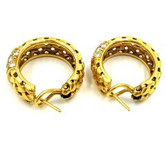 Tiffany & Co. 1995 Vintage Vannerie Collection 2.8 Carats Diamond Earrings