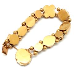 Yellow Gold Slide Charm Bracelet