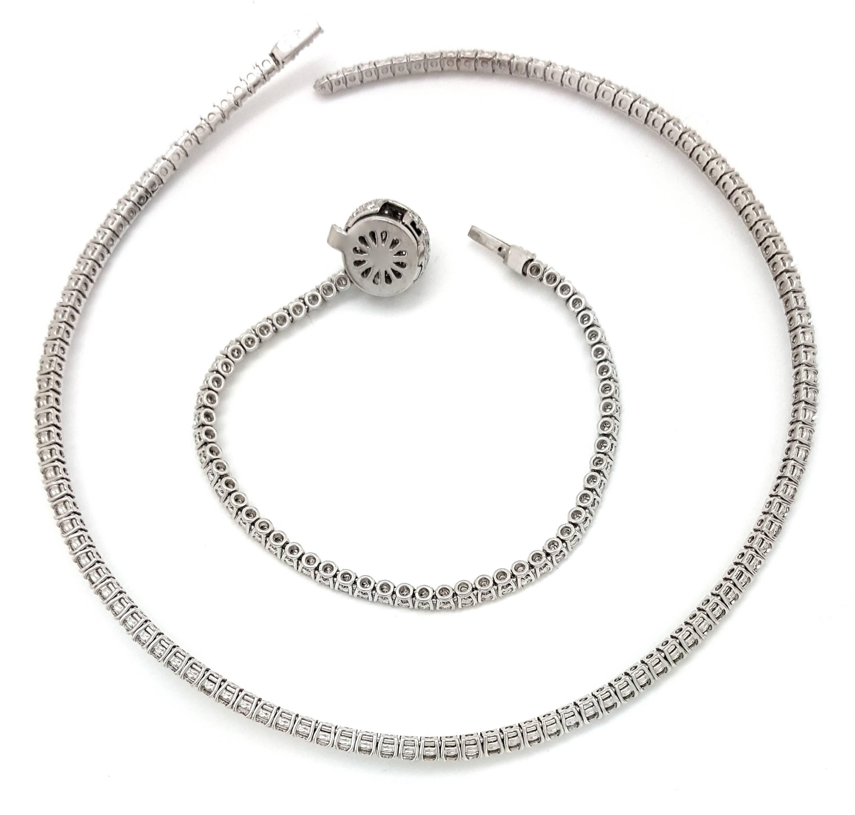 Stefan Hafner 11.93 Carats Diamonds Gold Collar Necklace Bracelet In New Condition For Sale In Scottsdale, AZ