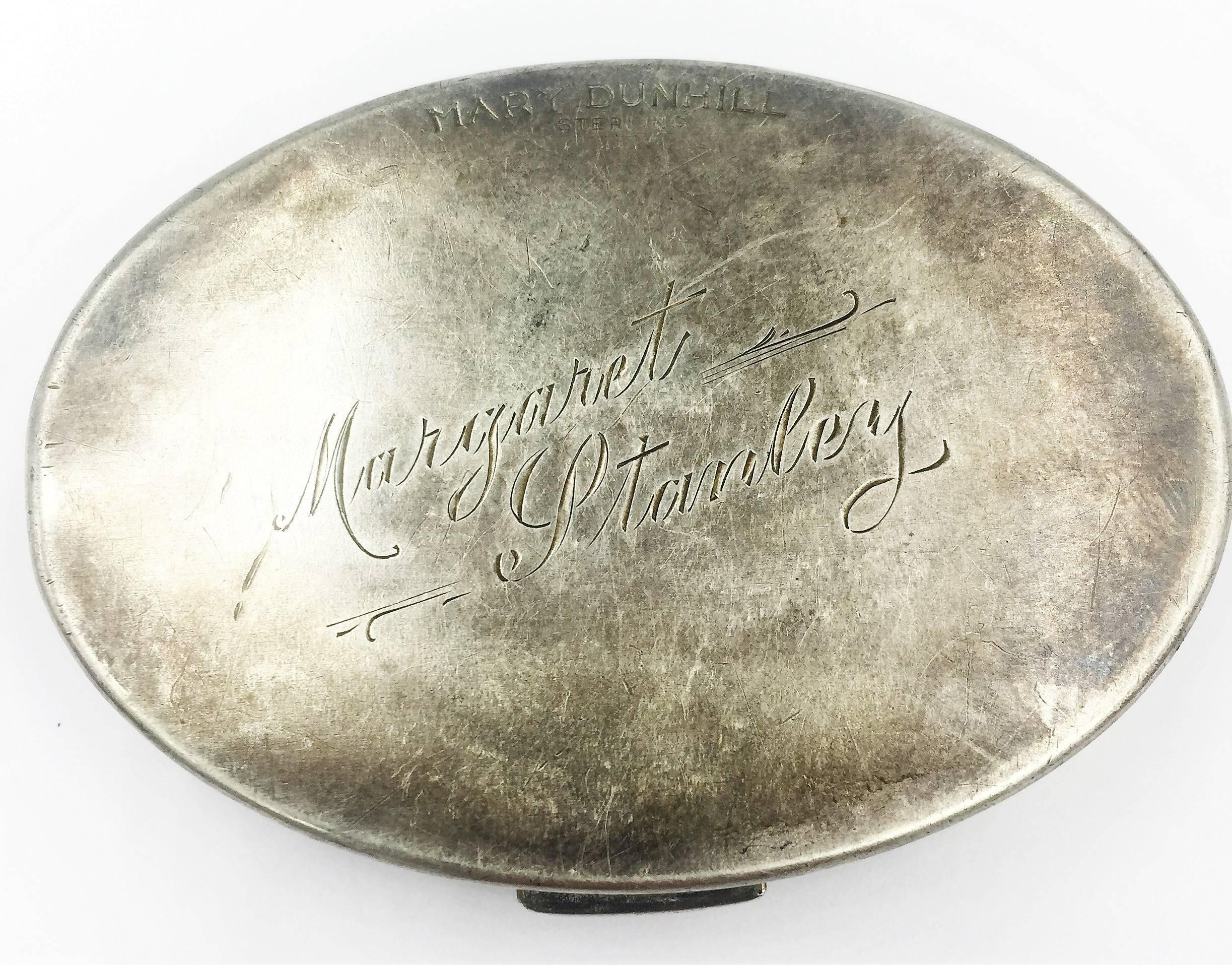 This Historical Signed Mary Dunhill World War II American Red Cross Volunteer Make Up Compact Is Absolutely Fascinating! Capture a piece of history and true American pride and courage of the women that were awarded these make up compacts for there