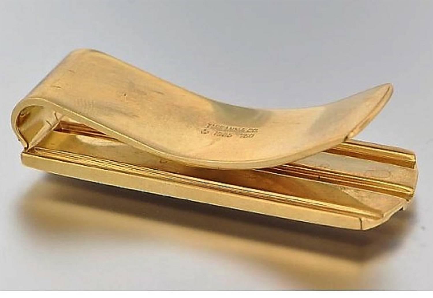 tiffany gold money clip