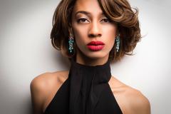 Persian Turquoise Diamond Gold Chandelier Dangle Earrings