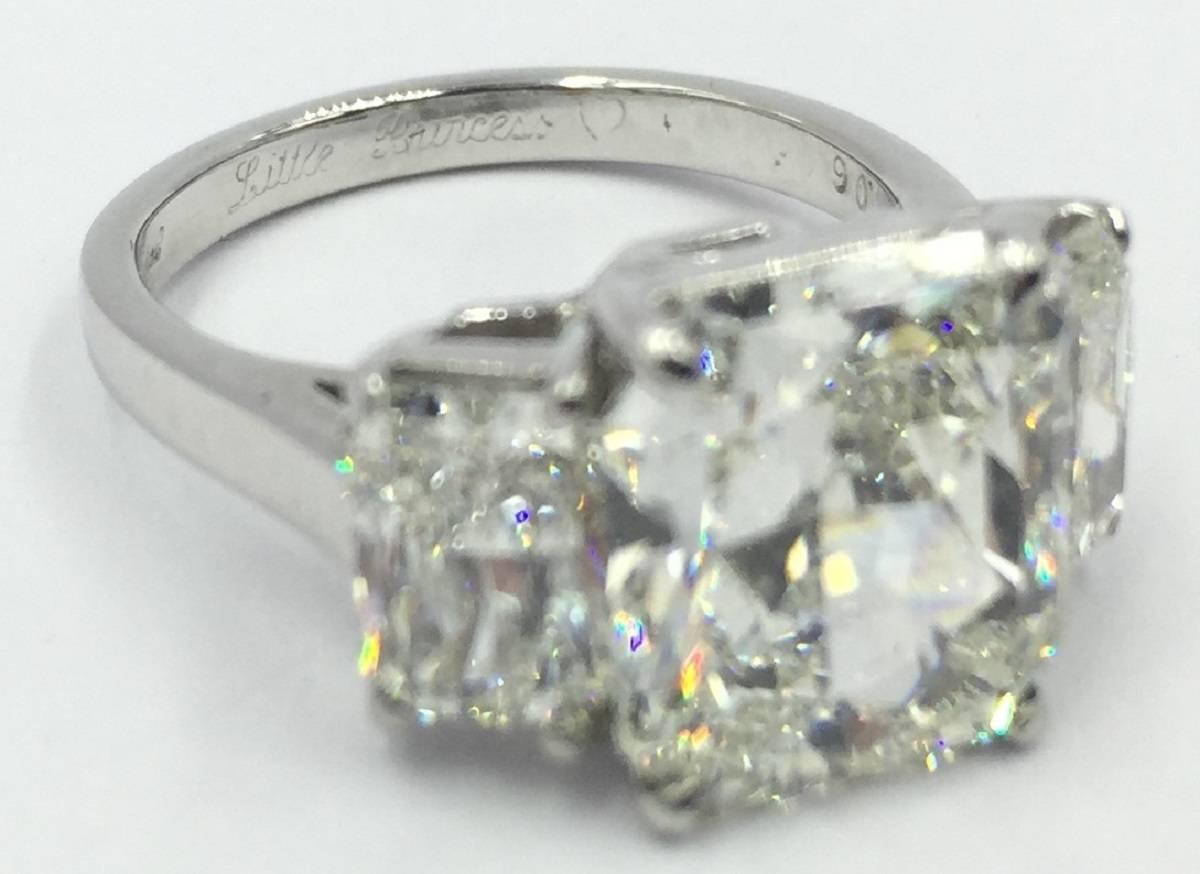 Women's Chopard 7.18 Carats GIA Cert Diamonds Platinum Little Princess Collection Ring